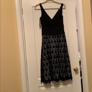 V Neck Lace Dress